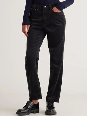 Quince Organic Stretch Corduroy Straight Leg Pants size 2